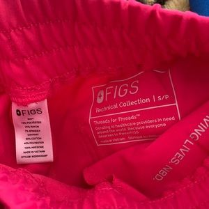 High waist pink figs bottoms